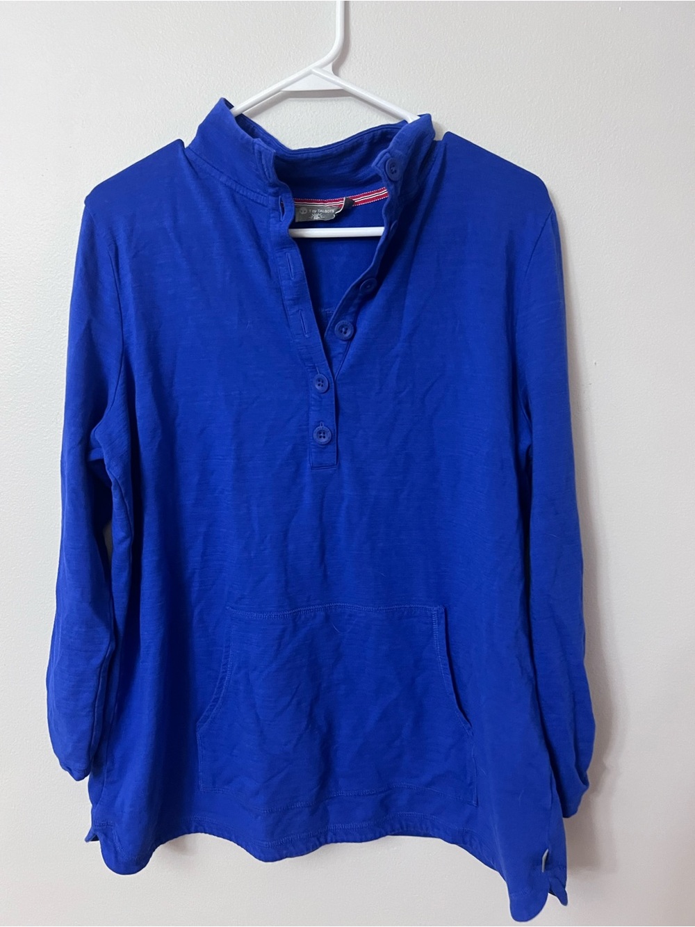 Talbots Royal Blue Pullover Hoodie Sweatshirt
